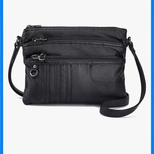 Elegant Black Women's Crossbody Bag